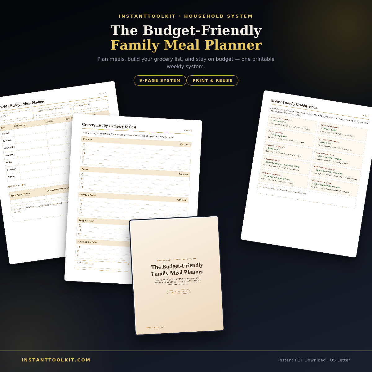 Budget-Friendly Family Meal Planner & Grocery List System